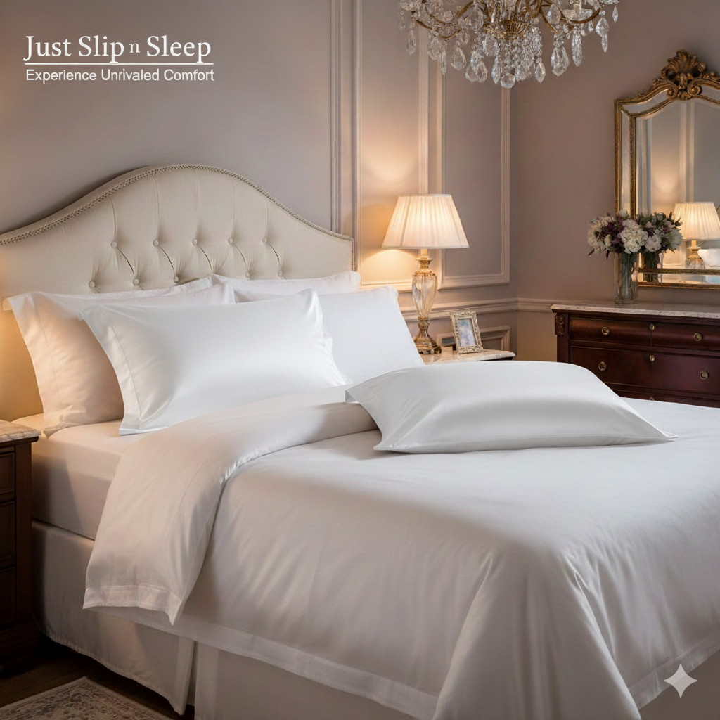 Just Slip n Sleep- Satin Polyester Pillowcase -Overfold