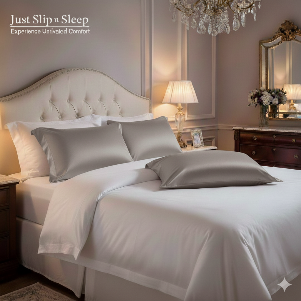 Just Slip n Sleep- Satin Polyester Pillowcase -Overfold